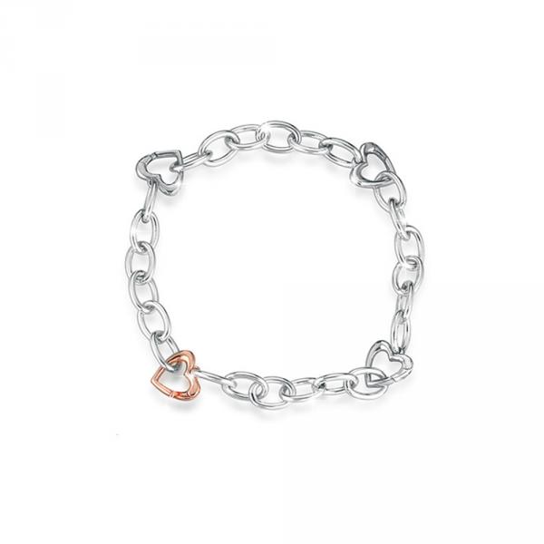 LBBR161 - Bracciale Le Bebè Lock Your Love Oro Rosa e Silver
