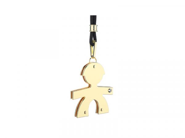 LBB013 - Ciondolo Diamantino Oro Giallo Bimbo