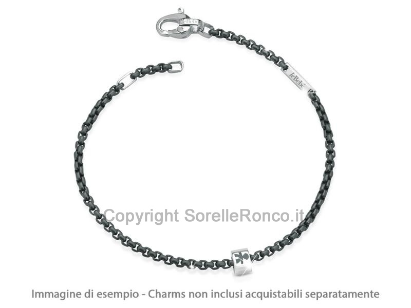 BRACCIALE ADD LE BEBE TITANIO E ARGENTO