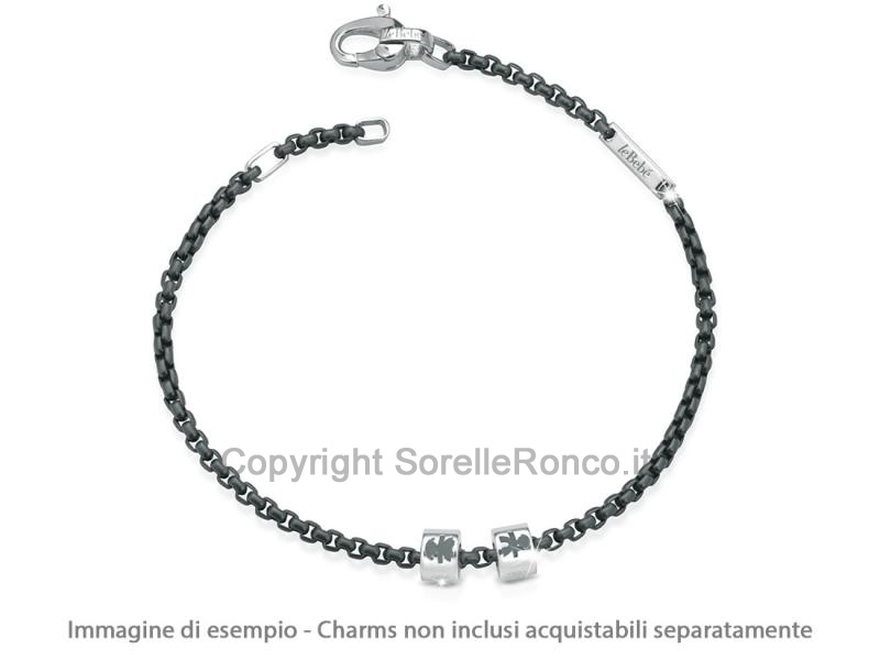 BRACCIALE ADD LE BEBE TITANIO E ARGENTO