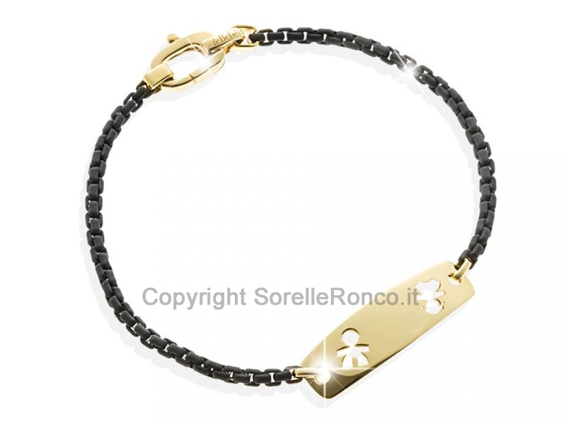 BRACCIALE UOMO CON SAGOMA BIMBO E BIMBA