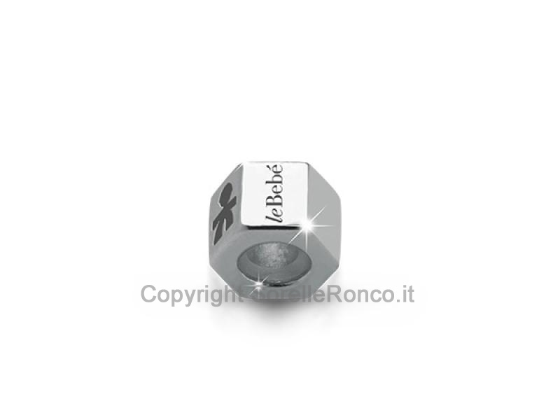 CHARM ADD BULLONE LE BEBÈ BIMBO ARGENTO