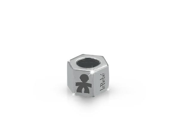 LBU021 - Charm Add Bullone Le Bebè Bimbo Argento