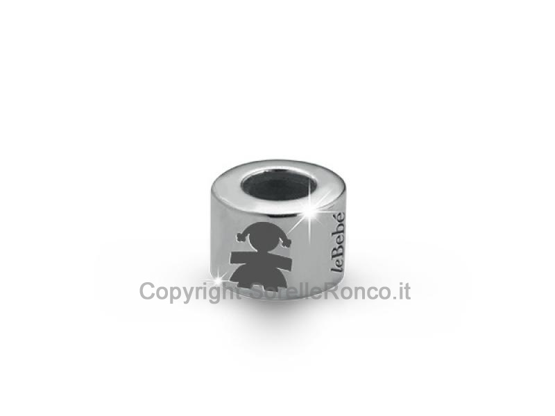 CHARM ADD LE BEBÈ CILINDRO BIMBA ARGENTO