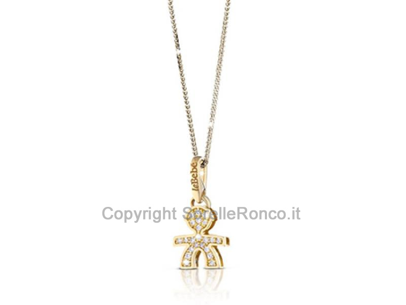 COLLANA LE BRICIOLE LE BEBE BIMBO PAVÈ