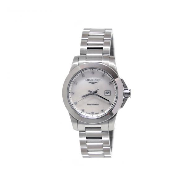 L33764876 - Longines Conquest Lady Bianco Diamanti Auto 29,5mm