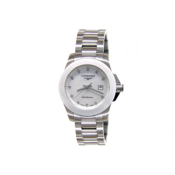 L32574876 - Longines Conquest Lady 29,5mm Madreperla Diamanti