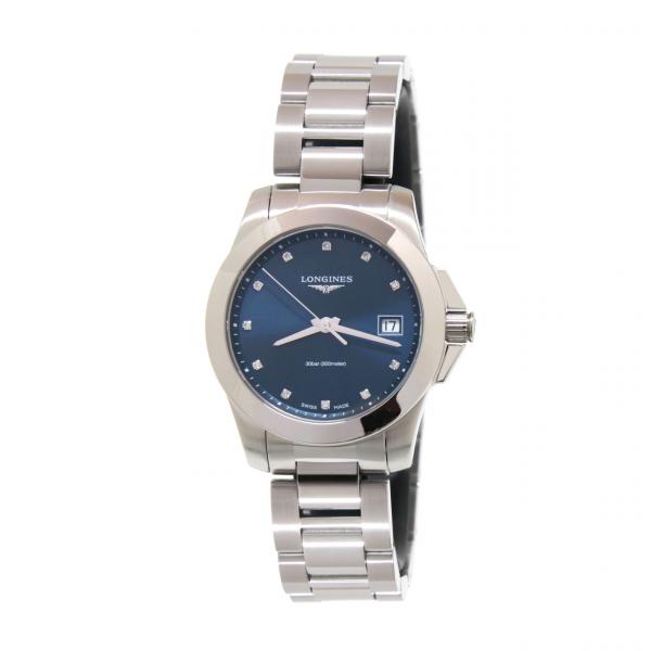 L33774976 - Longines Conquest Blu 34mm Diamanti Acciaio