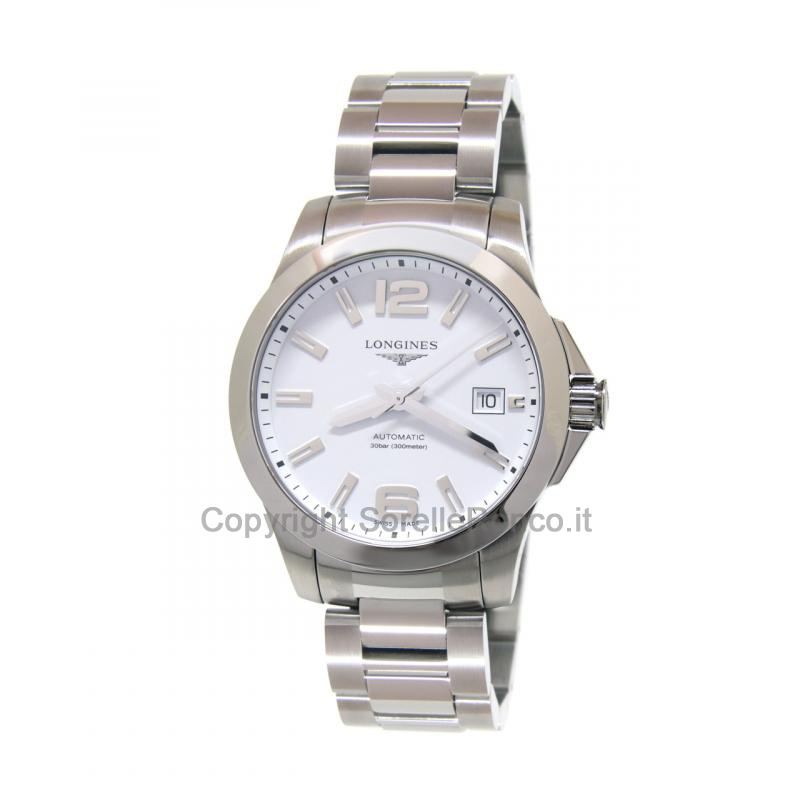 LONGINES CONQUEST BIANCO OPACO AUTOMATICO 39MM
