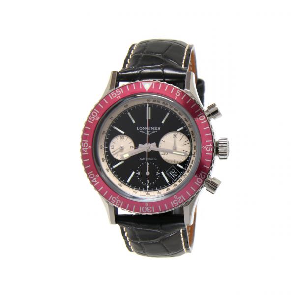 L28084520 - Longines Heritage Sub 1967 Nero 42mm Ghiera Rossa