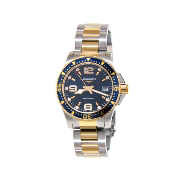 L33403967 - Longines Hydroconquest Quarzo Blu 34mm PVD Oro
