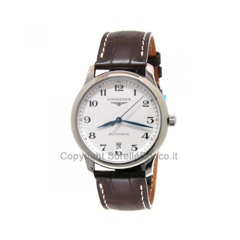 LONGINES MASTER 38,5MM ARGENTO PELLE MARRONE