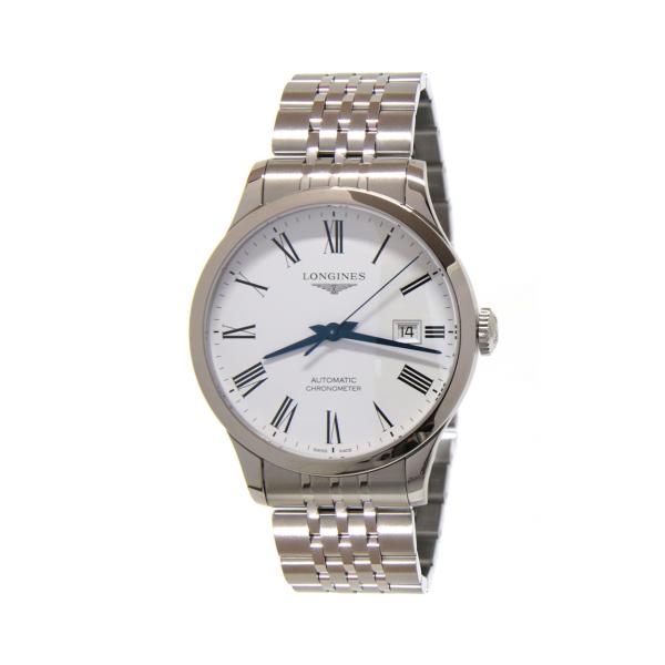 L28214116 - Longines Record Bianco 40mm Chrono Acciaio