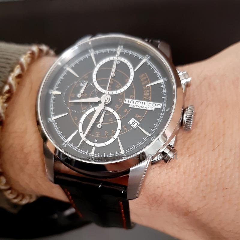 HAMILTON AMERICAN CLASSIC RAILROAD CRONO NERO 44MM