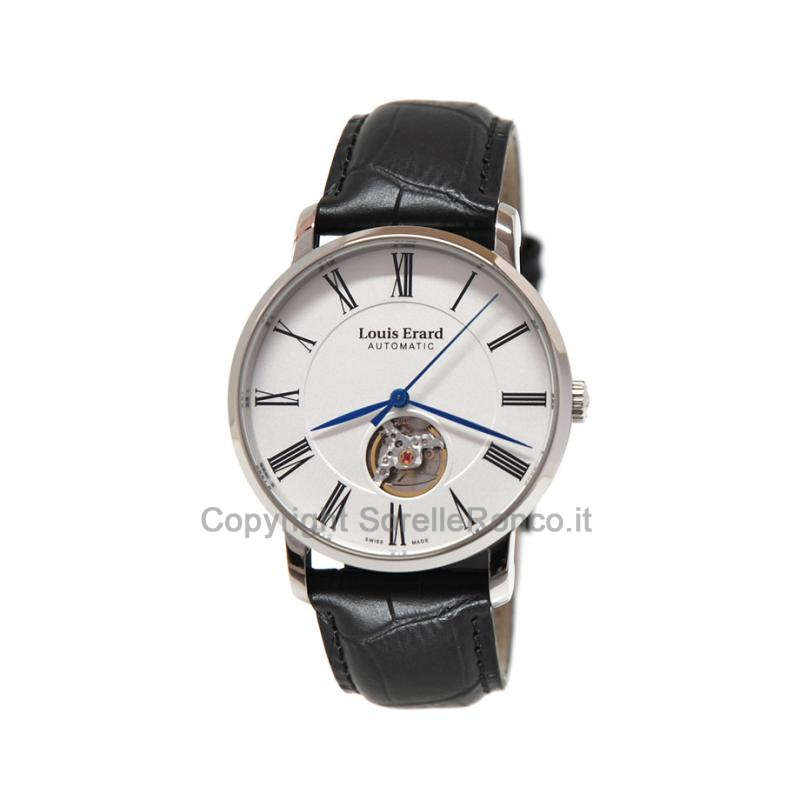 LOUIS ERARD EXCELLENCE 40MM AUTO ARGENTO PELLE