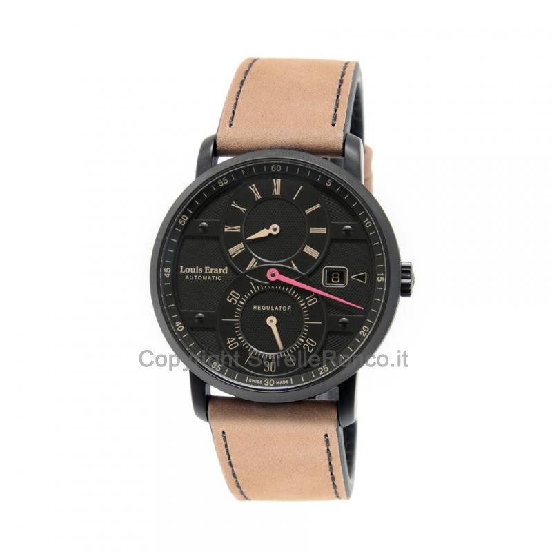 LOUIS ERARD EXCELLENCE REG NERO NUBUK PVD 42MM