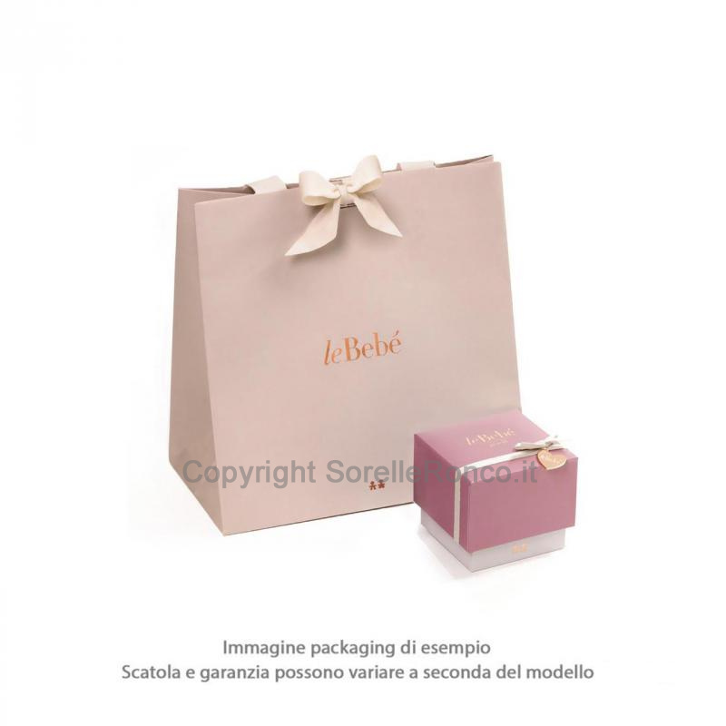 CHARMS LE BEBE SCRITTA TWINS ARGENTO E ORO ROSA