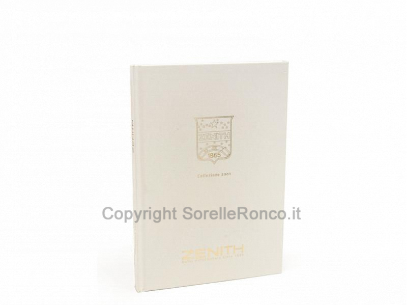 ZENITH CATALOGO OROLOGI COLLEZIONE 2001