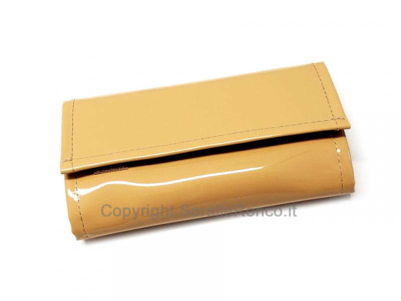 ROTOLO PORTA GIOIELLI VERNICE BEIGE 