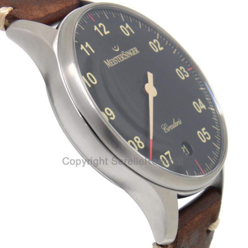 MEISTERSINGER CIRCULARIS AUTOMATIC 43MM NERO PELLE