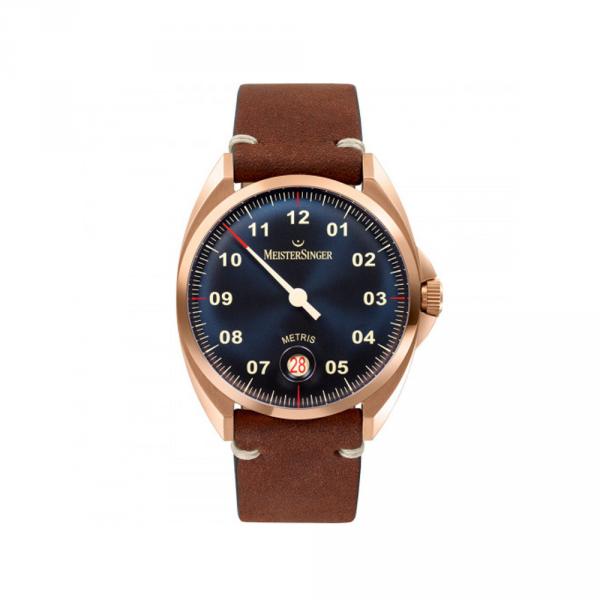 ME917BR - Meistersinger Classic Plus Metris Blu 38mm Bronze