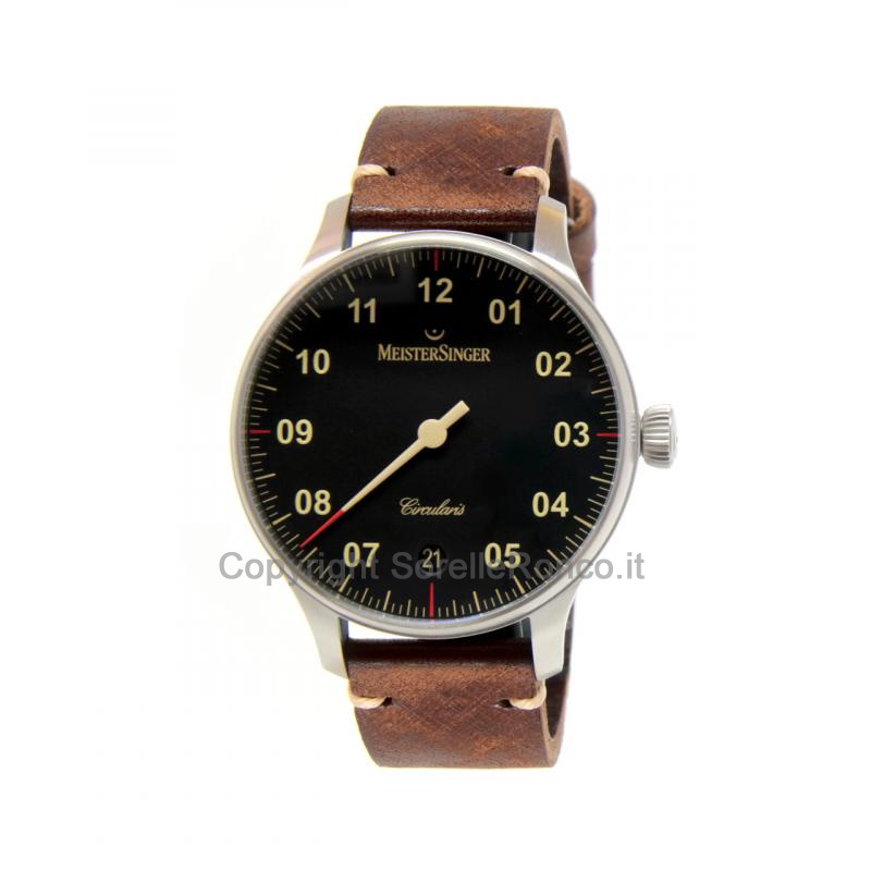MEISTERSINGER CIRCULARIS AUTOMATIC 43MM NERO PELLE