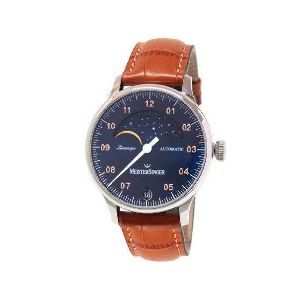 LS908G - Meistersinger Classic Plus Lunascope 40mm Blu