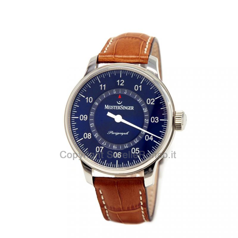 MEISTERSINGER CLASSIC PLUS PERIGRAPH 43MM BLU