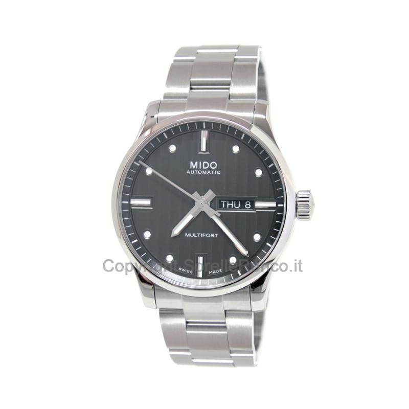 MIDO MULTIFORT 42MM ANTRACITE ACCIAIO AUTOMATICO