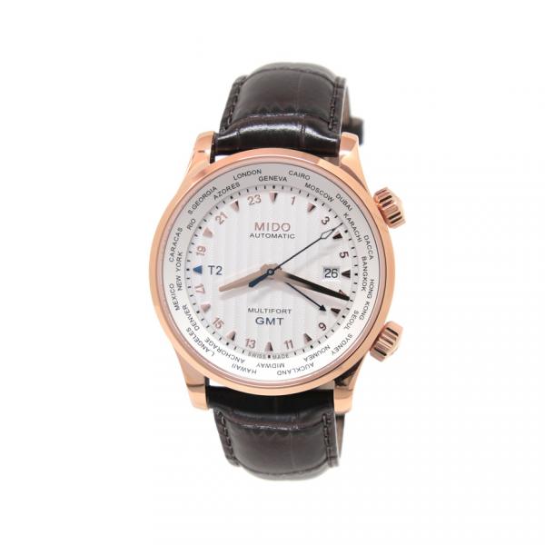 M0059293603100 - Mido Multifort GMT 42mm Silver Oro Rosa
