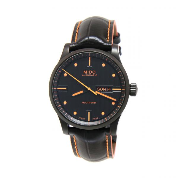 M005-430-36-051-80 - Mido Multifort Nero 42mm Cinturino Pelle Nera