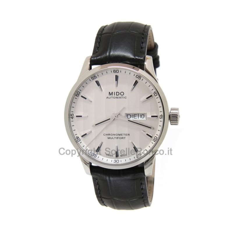 MIDO MULTIFORT CHRONO 42MM SILVER DAY DATE