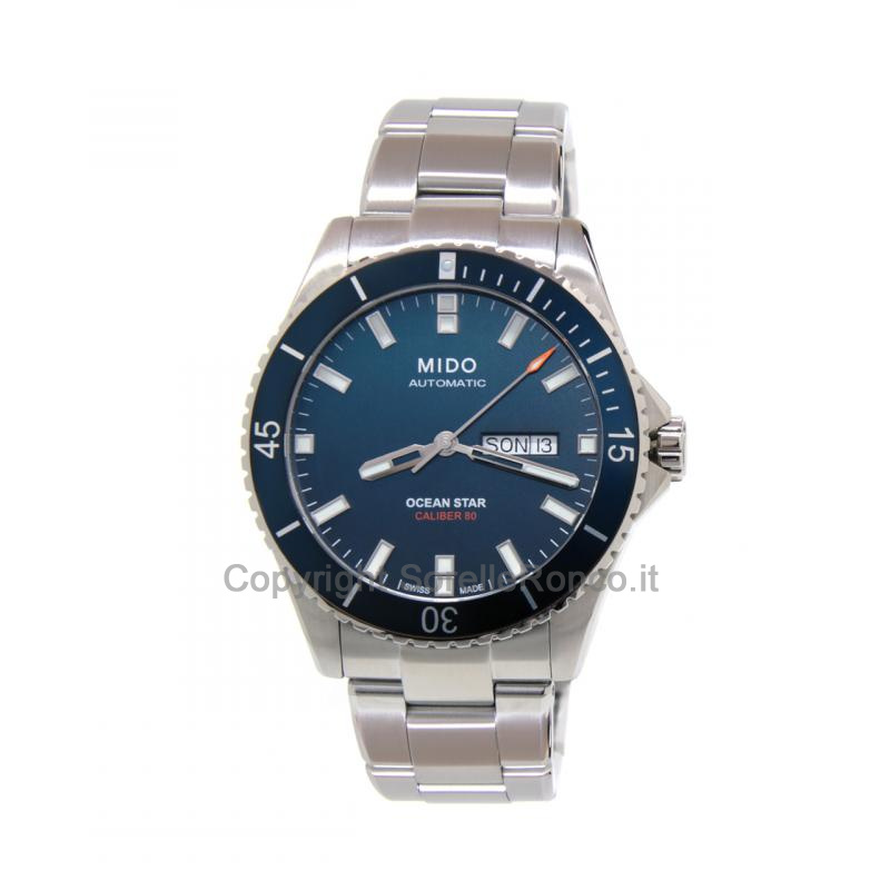 MIDO OCEANS STAR CAPTAIN AUTOMATICO BLU DIVER 42MM