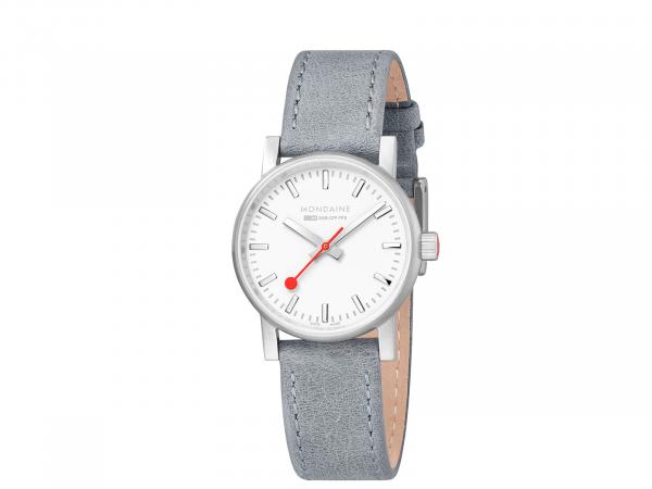 MSE-30110-LH - Mondaine Evo2 SBB 30mm Argento Pelle