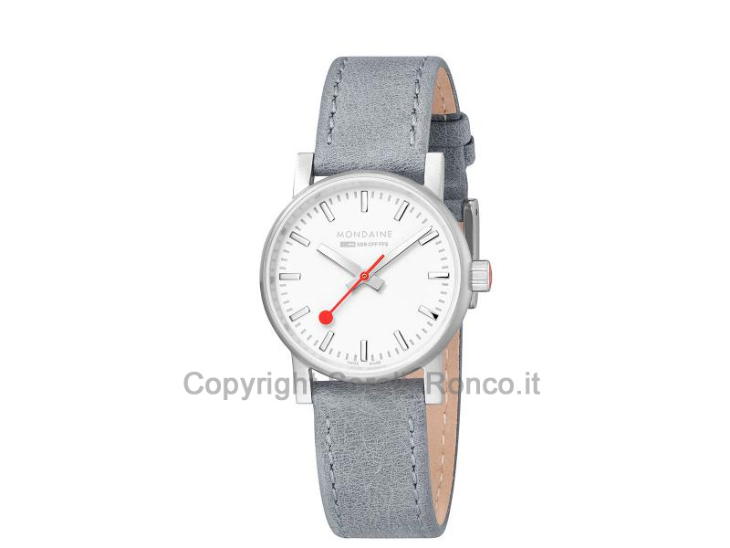 MONDAINE EVO2 SBB 30MM ARGENTO PELLE