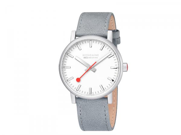 MSE-40110-LH - Mondaine Evo2 SBB 40mm Argento e Grigio