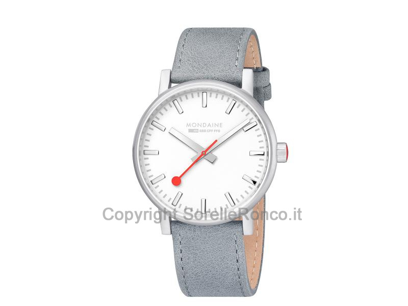 MONDAINE EVO2 SBB 40MM ARGENTO E GRIGIO