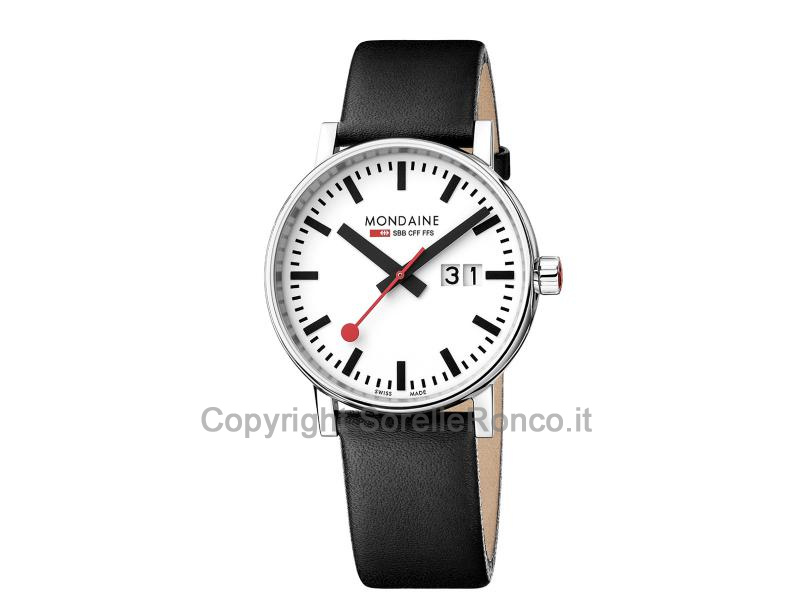 MONDAINE EVO2 SBB 40MM BIG DATE NERO