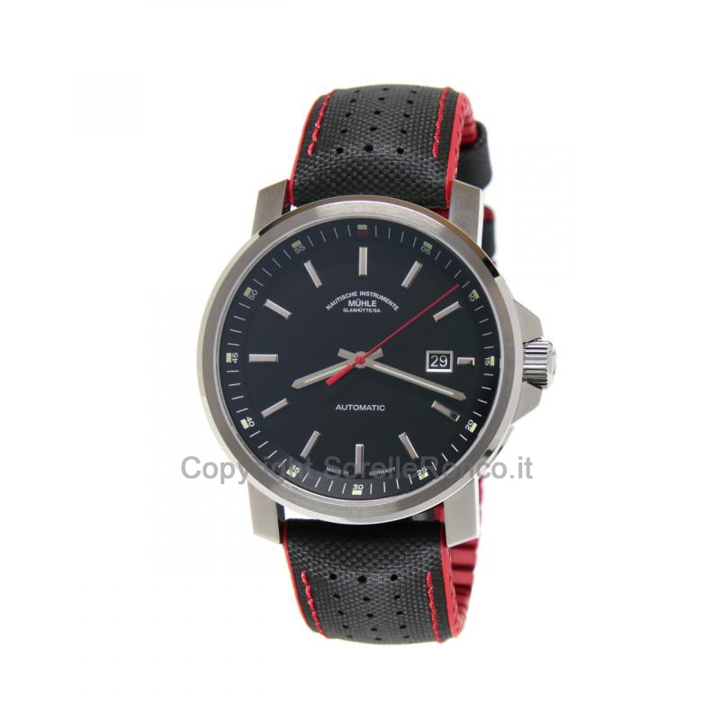 MÜHLE GLASHÜTTE 29ER BIG NERO 42MM GOMMA AUTO