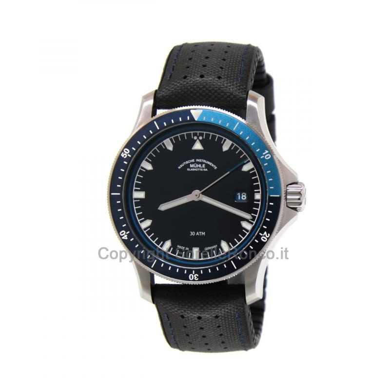 MÜHLE GLASHÜTTE PROMARE NERO E BLU 42MM AUTOMATICO