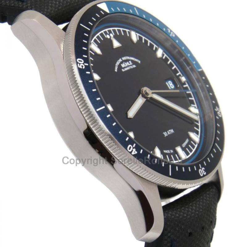 MÜHLE GLASHÜTTE PROMARE NERO E BLU 42MM AUTOMATICO