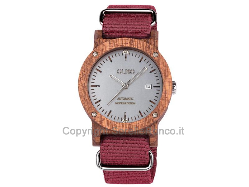 OLMO OROLOGIO IN MOGANO AUTOMATICO 42MM