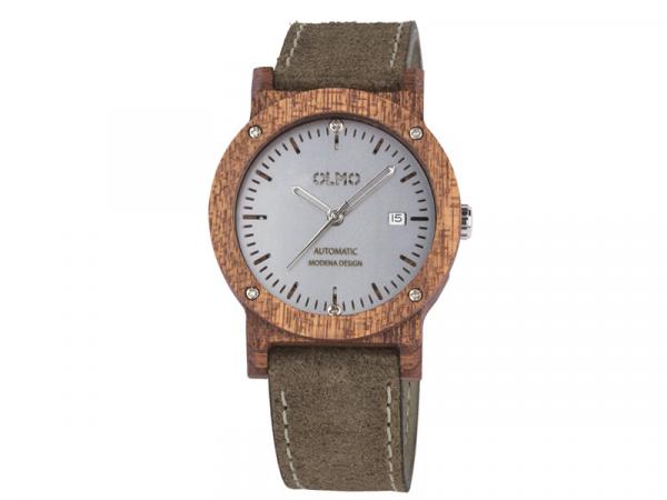 OLMO1M1LC - Orologio Olmo Automatico in Mogano 42mm