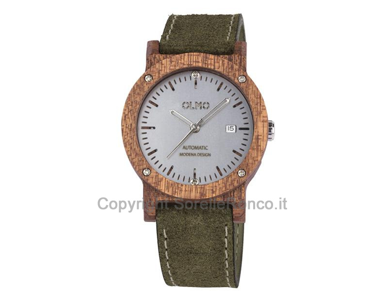 OROLOGIO AUTOMATICO OLMO IN MOGANO 42MM