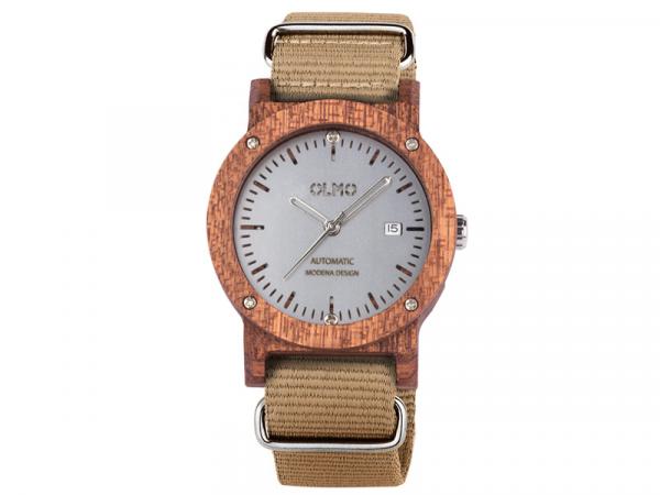 OLMO1M1M - Orologio Olmo Automatico in Mogano 42mm