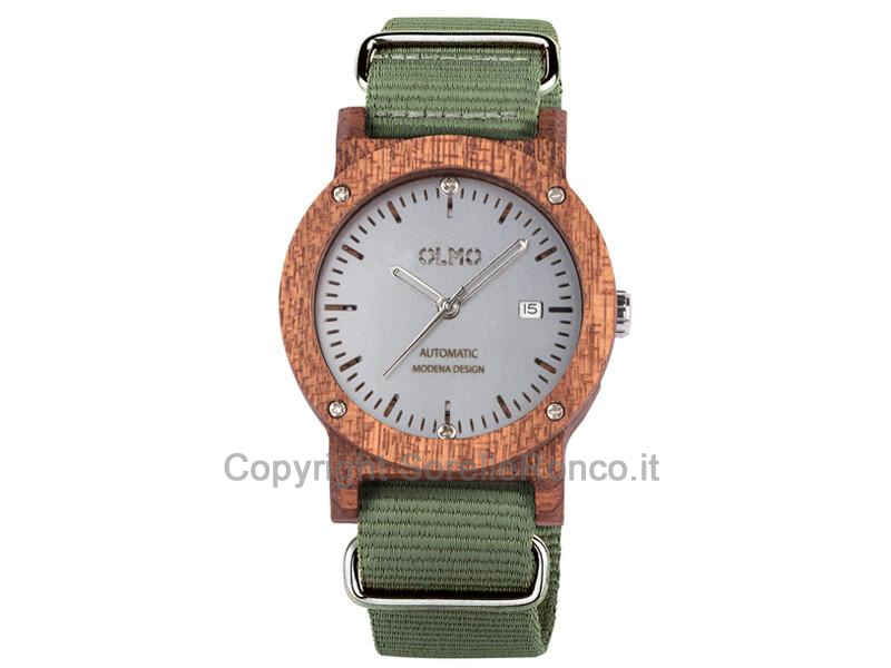 OLMO OROLOGIO AUTOMATICO IN MOGANO 42MM
