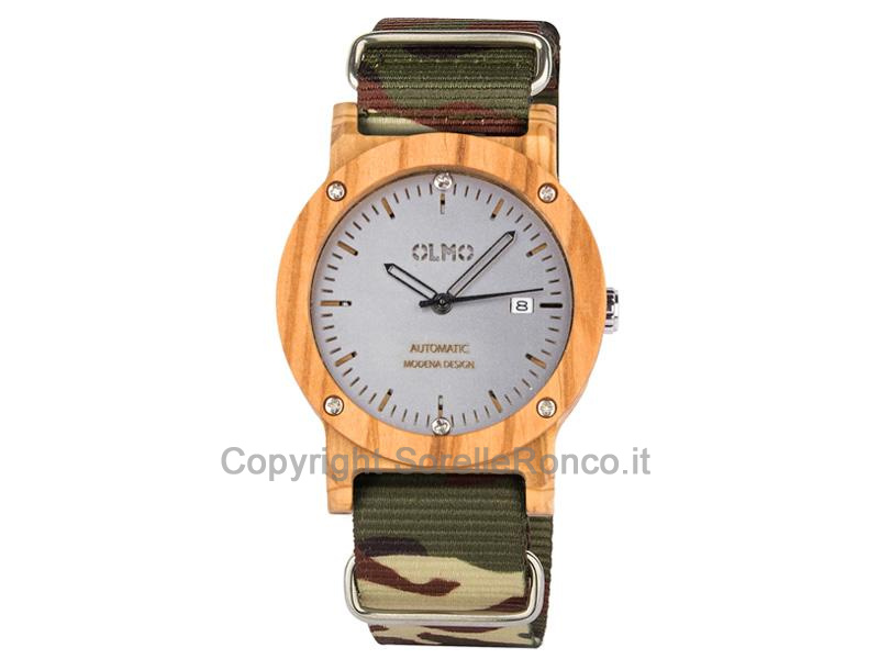 OROLOGIO AUTOMATICO OLMO IN OLIVO 42MM