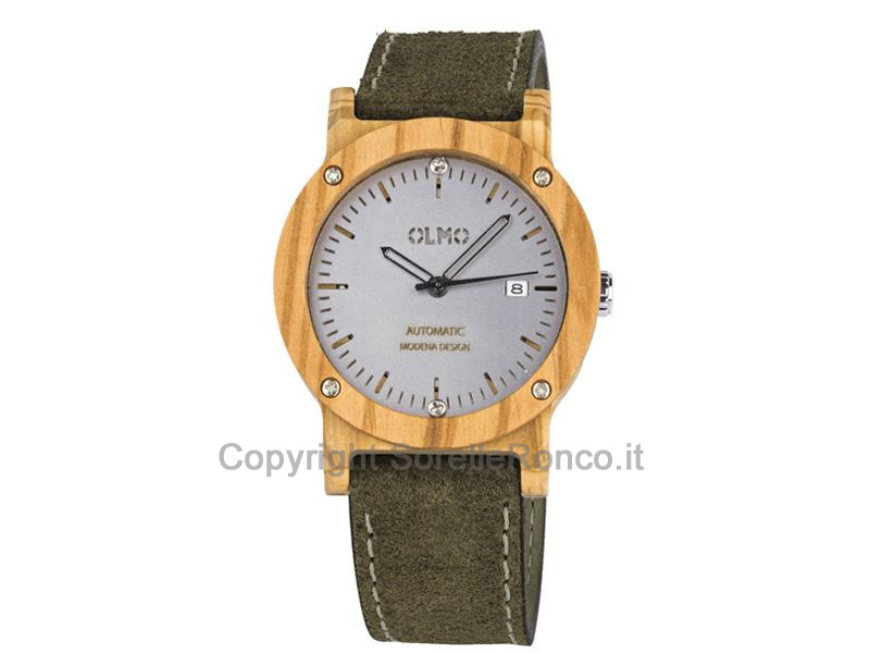 OROLOGIO IN OLIVO AUTOMATICO OLMO 42MM