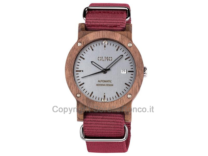 OLMO OROLOGIO LEGNO NOCE AUTOMATICO 42MM