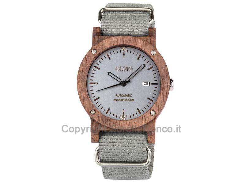 OROLOGIO OLMO AUTOMATICO LEGNO NOCE 42MM